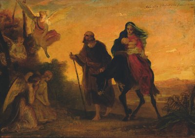 The Flight to Egypt by Adeodato Malatesta or Malatesti